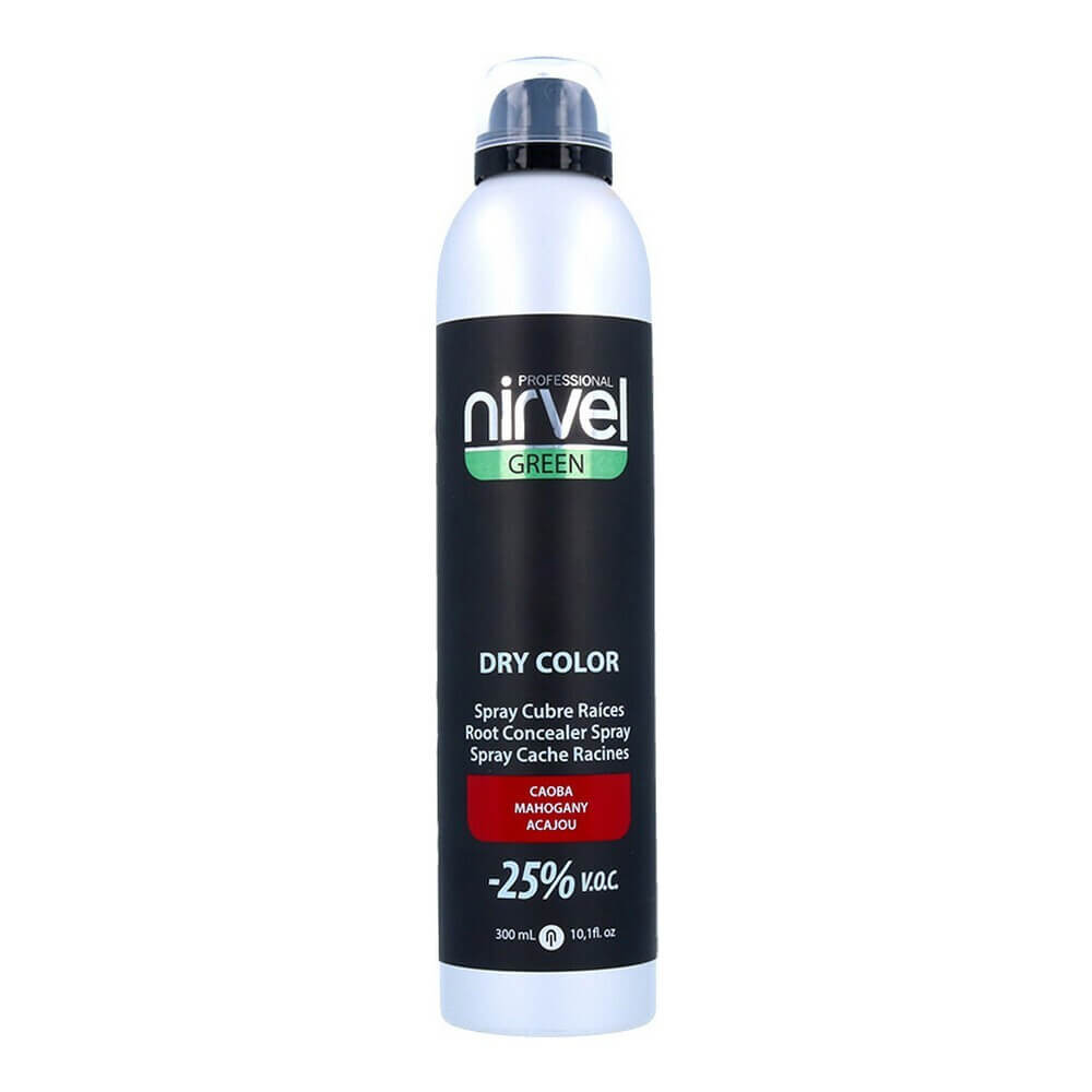 Nirvel Σπρέι Κάλυψης Αραίωσης Μαλλιών Dry Color Light Mahogany